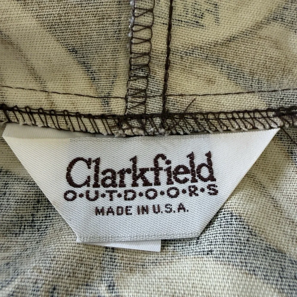 Vintage‎ Clarkfield Camo Jacket Mens Size XXL Hood Predator Style Treebark USA